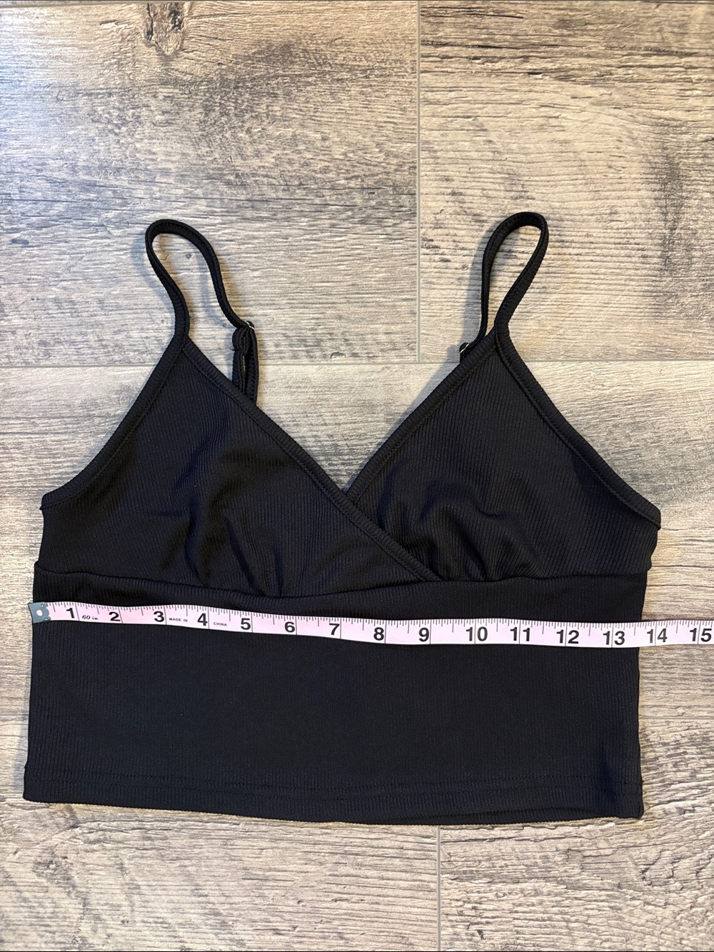 Black Ribbed Tank Top - Picture 2 of 5